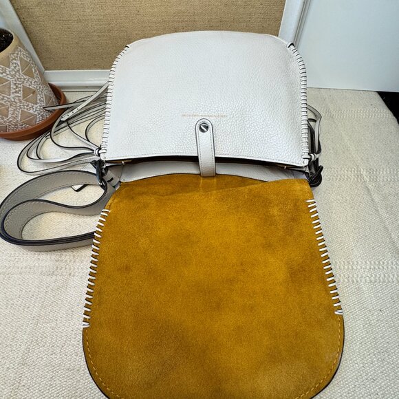 Coach 1941 Whiplash Saddle Bag Pebbled Glovetanned Leather Chalk Cleaned #38219 - Picture 8 of 16